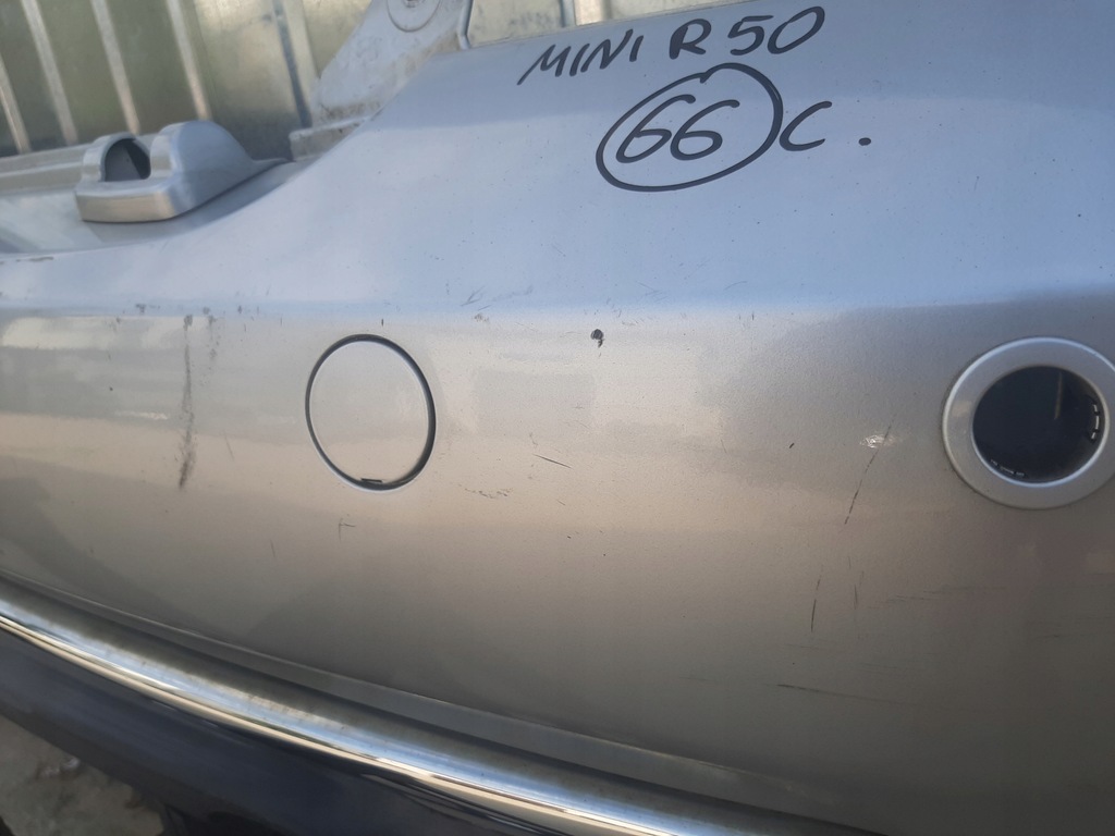 фото №11, Бампер задняя задний pod датчики pdc mini cooper r52 cabrio серебристый