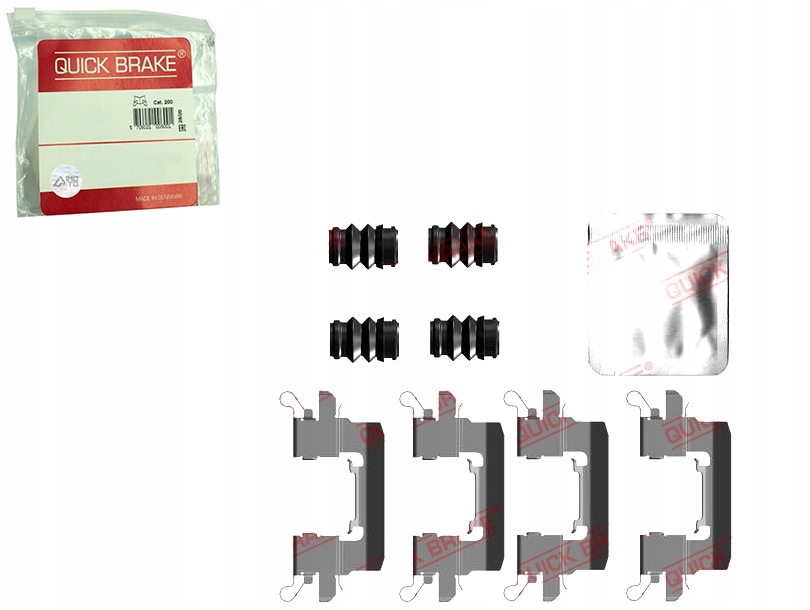 фото №1, Набор монтажный тормозных колодок перед nissan leaf electric 11.10- quick