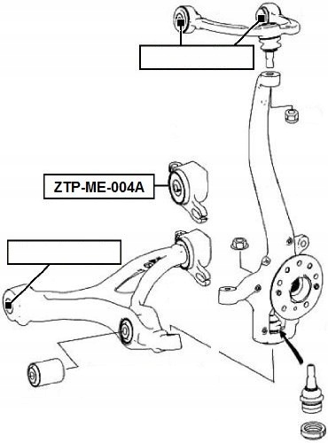 фото №2, Втулка рычага mercedes r-klasa 251 05- передний нижний