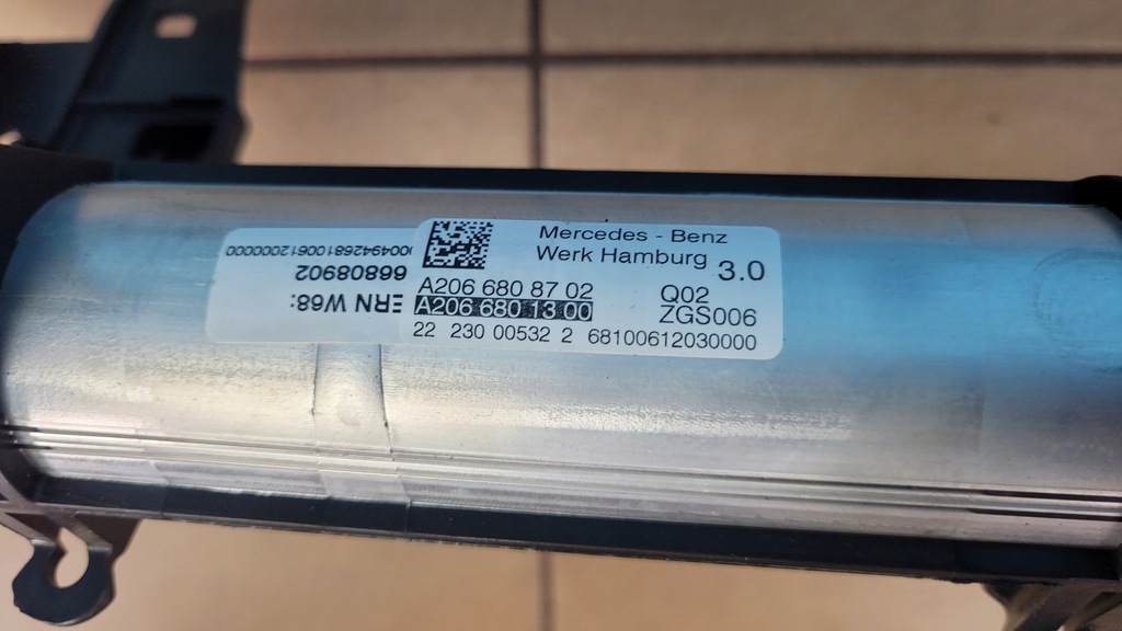 фото №7, Mercedes w206 каркас панелі панель приладів a2066801300