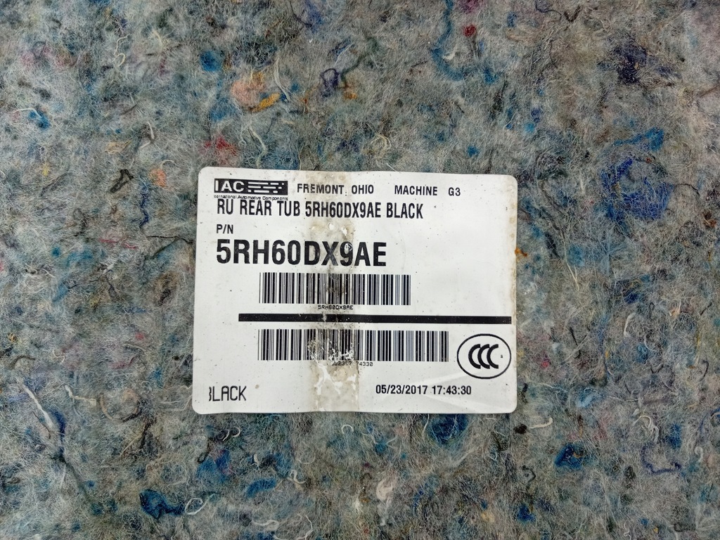 фото №6, Chrysler pacifica ii 16- обшивка ванна багажника 5rh60dx9ae