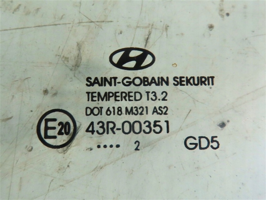 фото №2, Скло двері задня ліва hyundai i30 ii 5 двері хетчбек 2011-2017 rok 2012