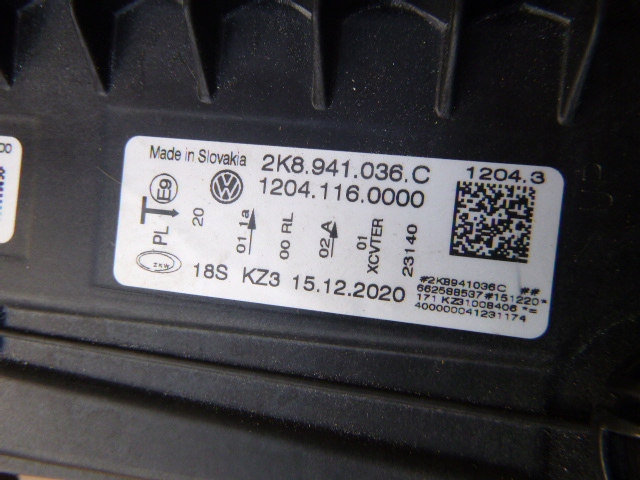 фото №9, Vw caddy 2k7 2k8 лампа права full led 2020-