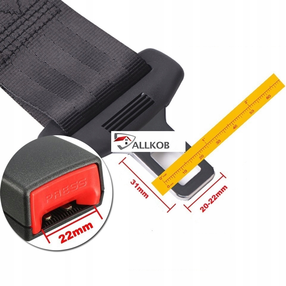 фото №2, Заглушка поперечина безопасности ремней w автомобиль удлинитель пряжка адаптер