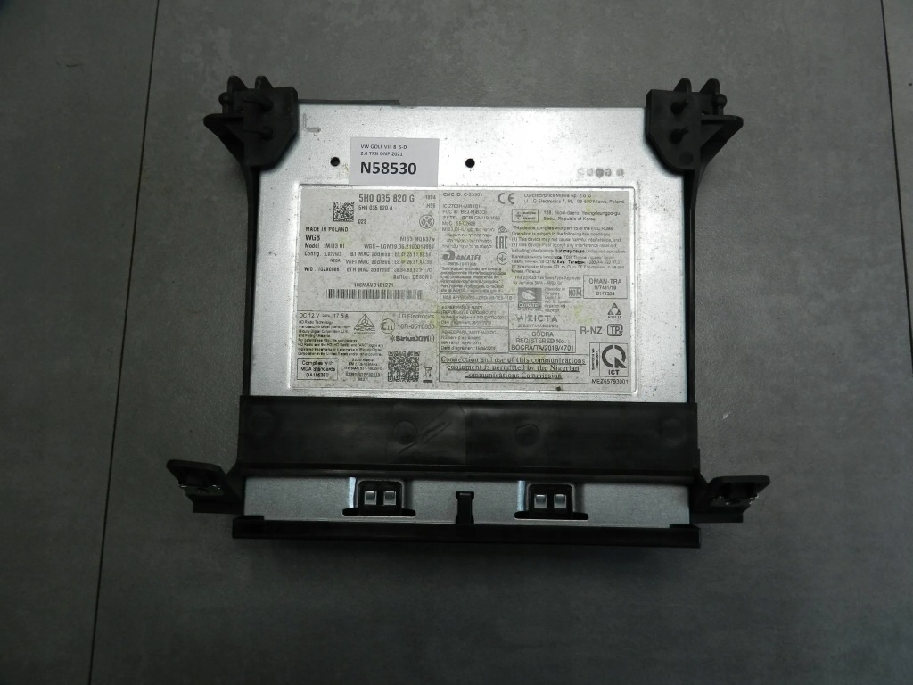 фото №1, Vw golf viii 8 модуль радио считыватель 5h0035820g