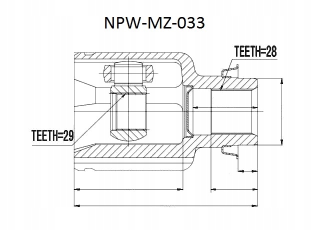 фото №2, Шарнир внутренний правый mazda 2 de 07- demio 07-