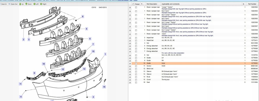 фото №6, Saab 9-5 2011 елементи кріпильні