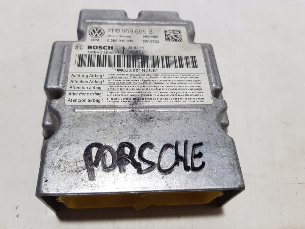 фото №1, Модуль датчик подушка безопасности porsche cayenne 7p 7p0959655b