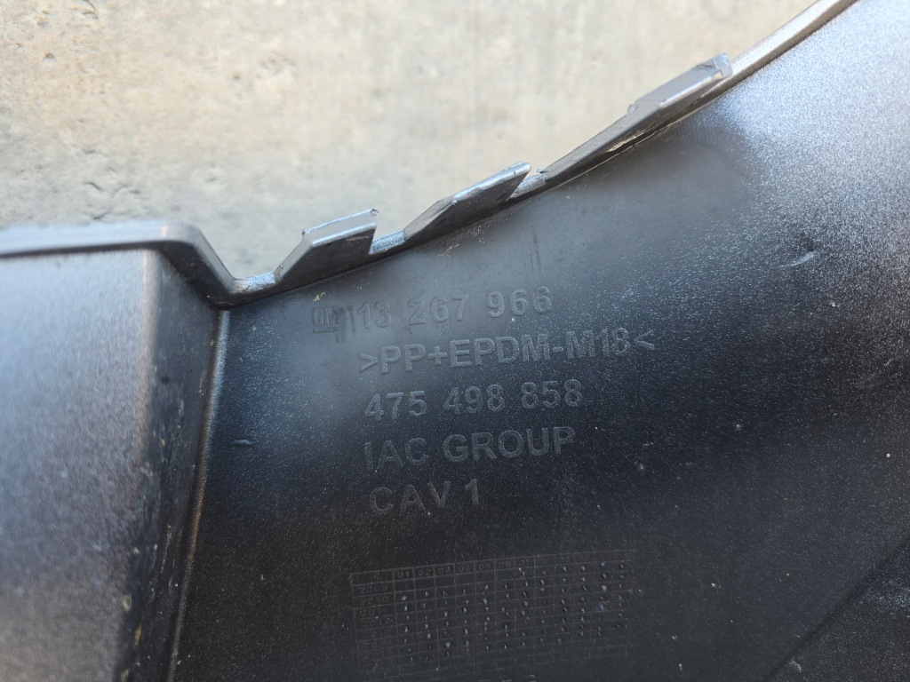 Opel meriva ii b 10-17 бампер задняя задний 13267966 с Разборки