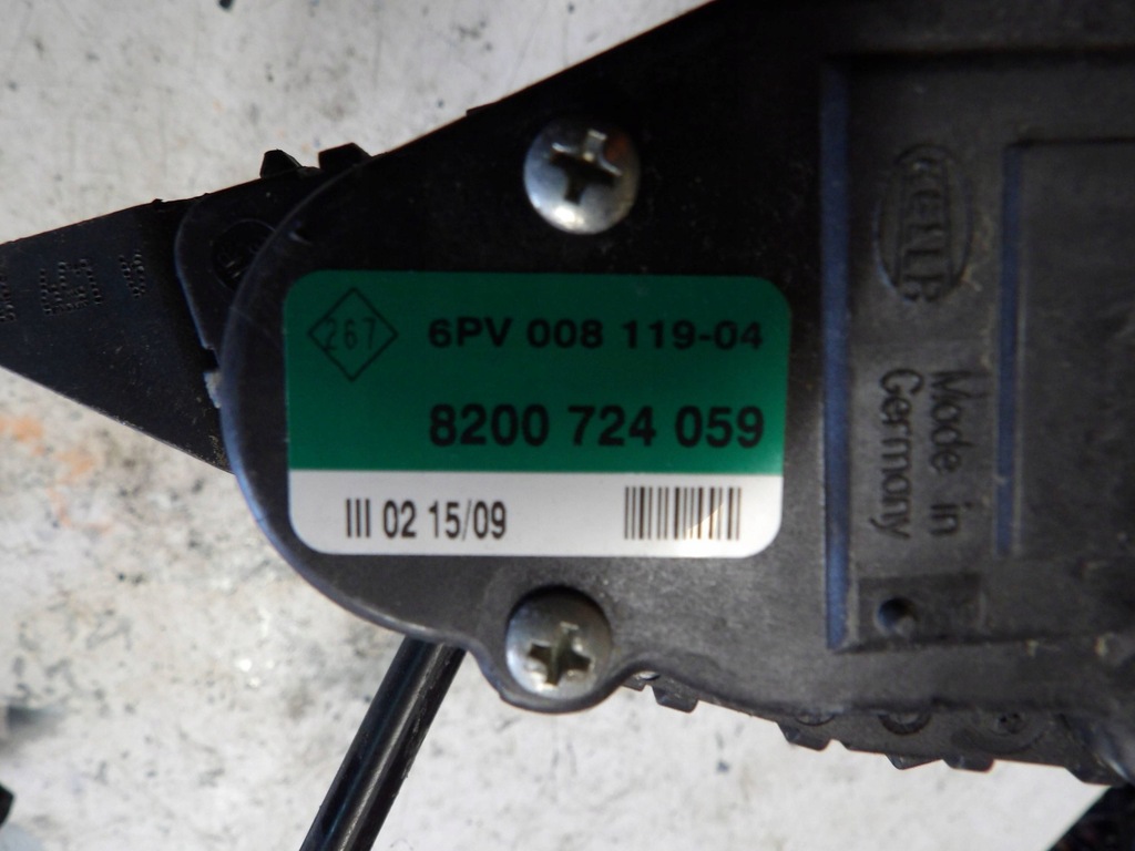 фото №2, Педаль газу 8200724059 renault master ii 2