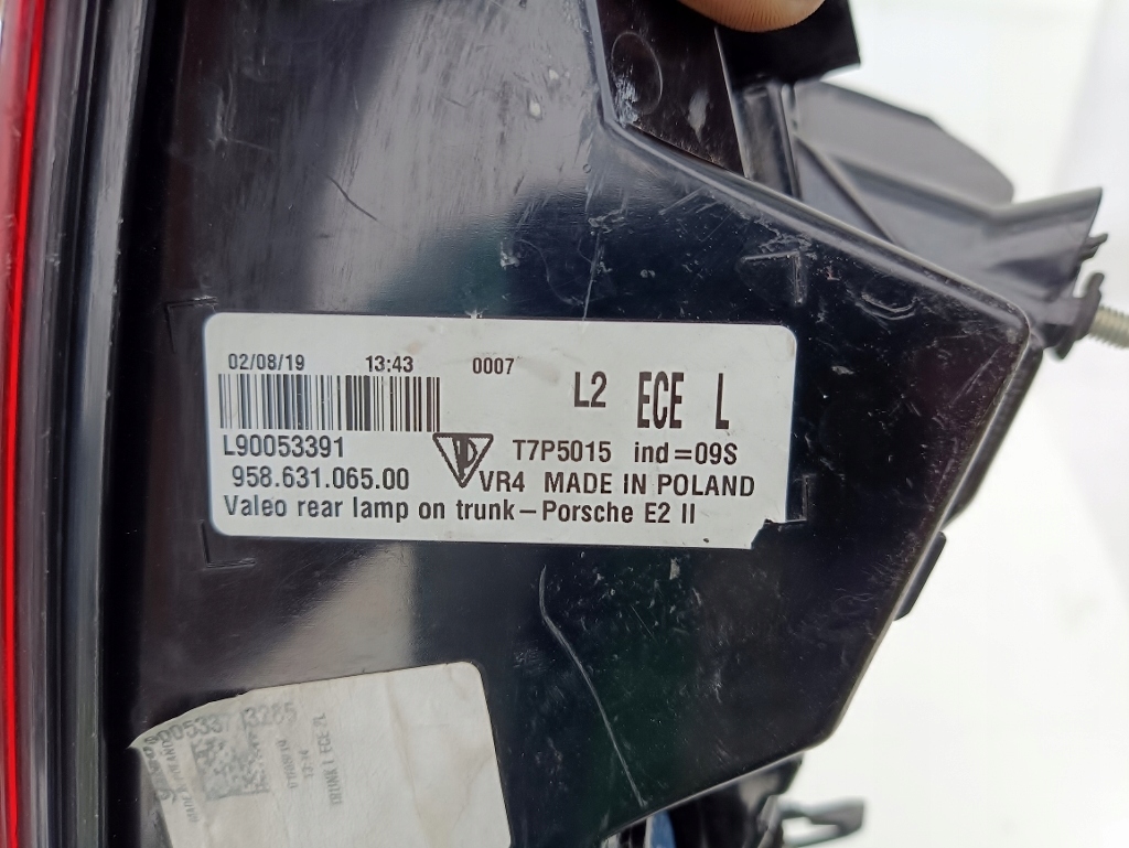 фото №7, Porsche cayenne 7p5 lift 14-18 лампа led левая задняя 95863106500