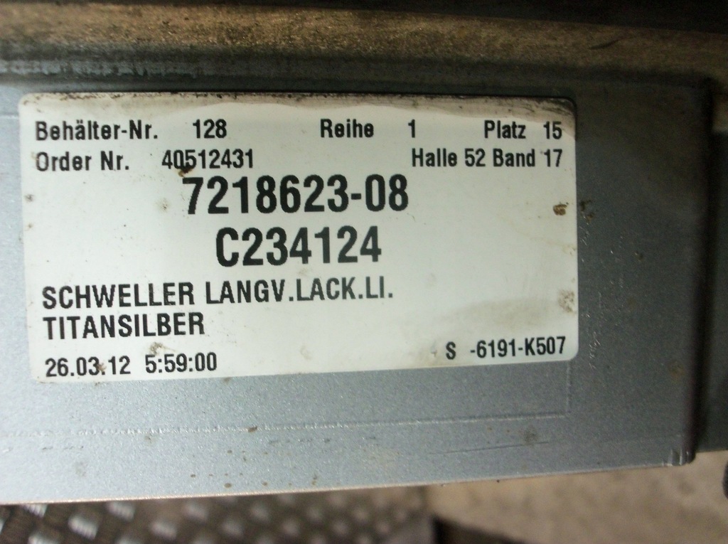 фото №9, Bmw 7 f02 long молдинг порог накладка левая правая