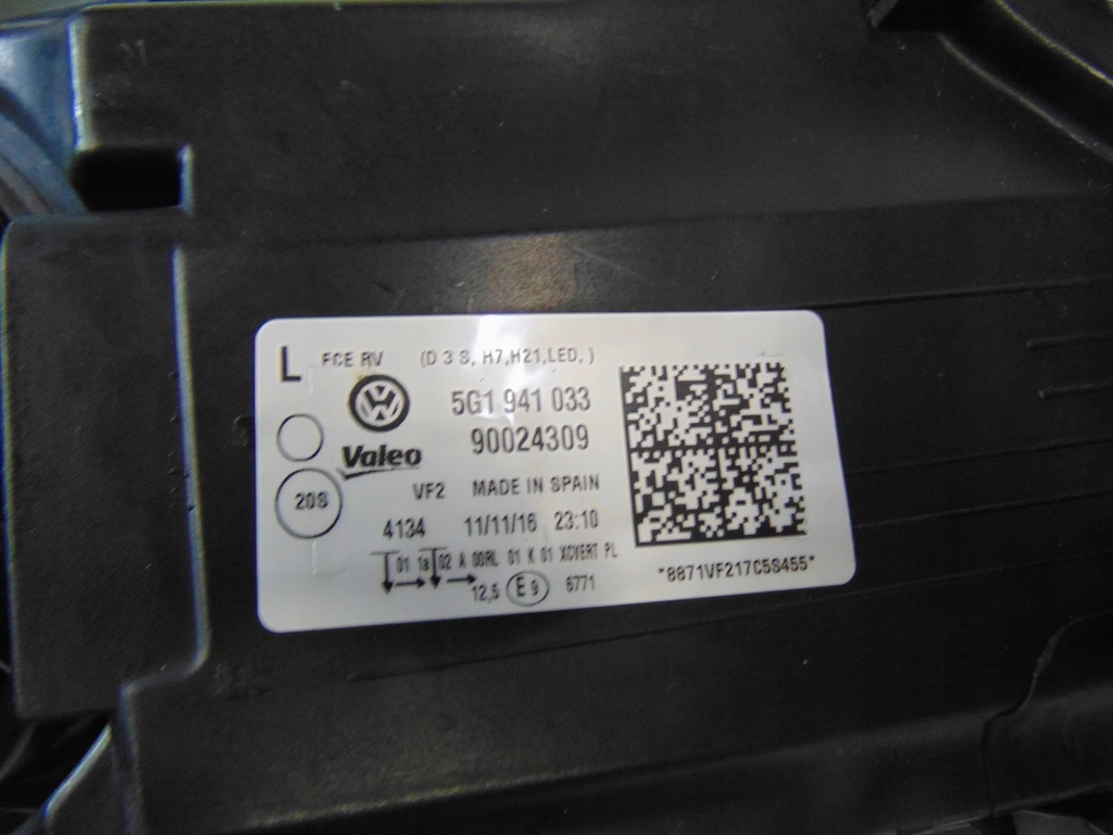 фото №11, Лампа лівий перед ксенон vw golf vii 5g1941031