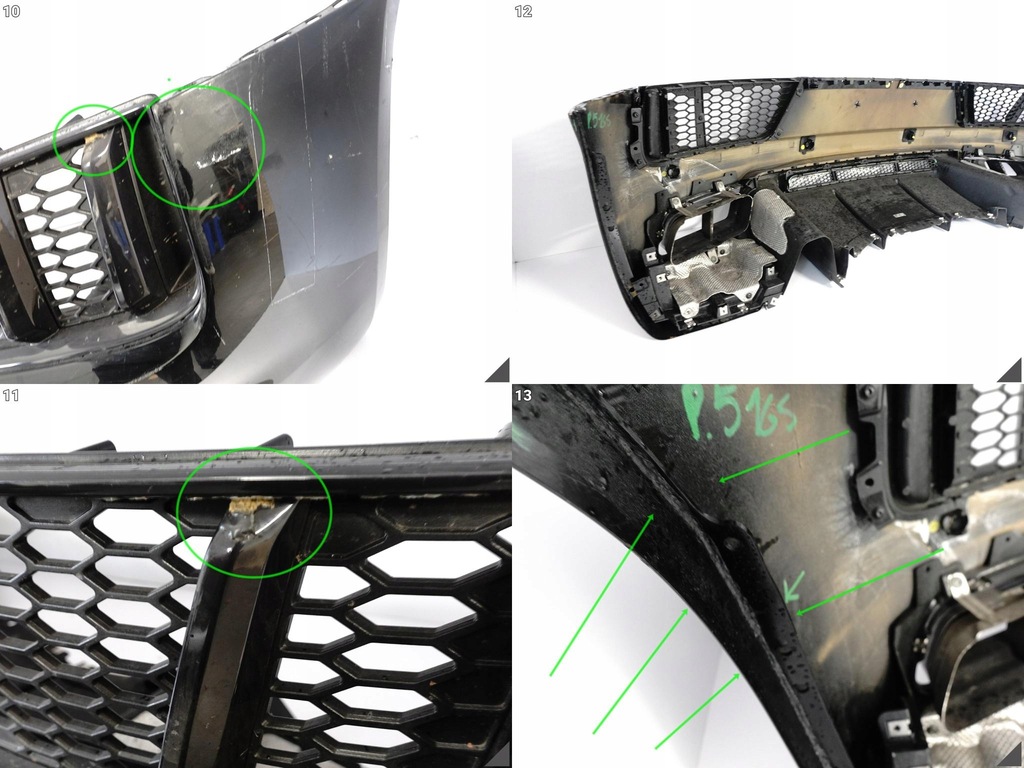 фото №8, Audi r8 4s0 ii 15-19 карбон бампер + спойлер дифузор + вихлопи задня задній