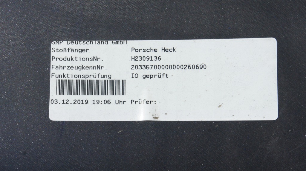 фото №13, Задній бампер porsche carrera 911 992 4s