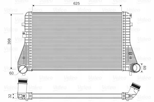 Интеркулер vw passat valeo Цена
