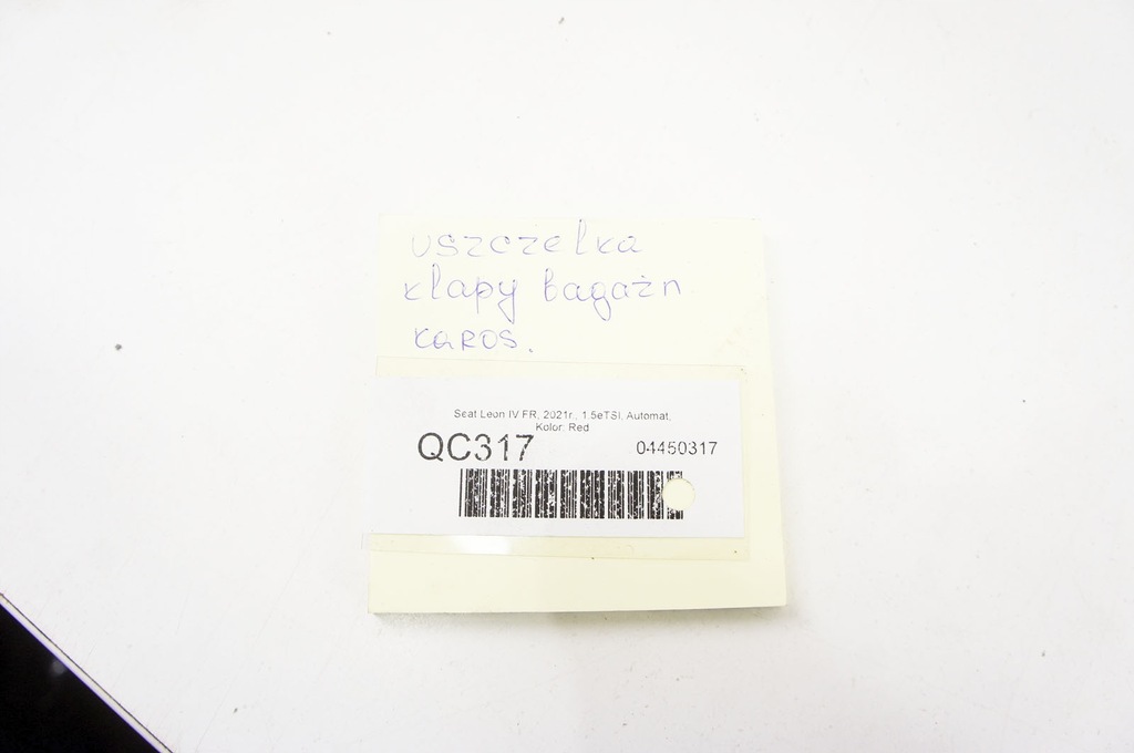 фото №5, Qc317 seat leon iv прокладка кришки багажника hb