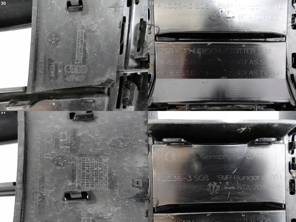 фото №13, Audi sq8 s q8 4m8 18-23 бампер решётка радиатора решётка радиатора спойлер молдинг перед pdc