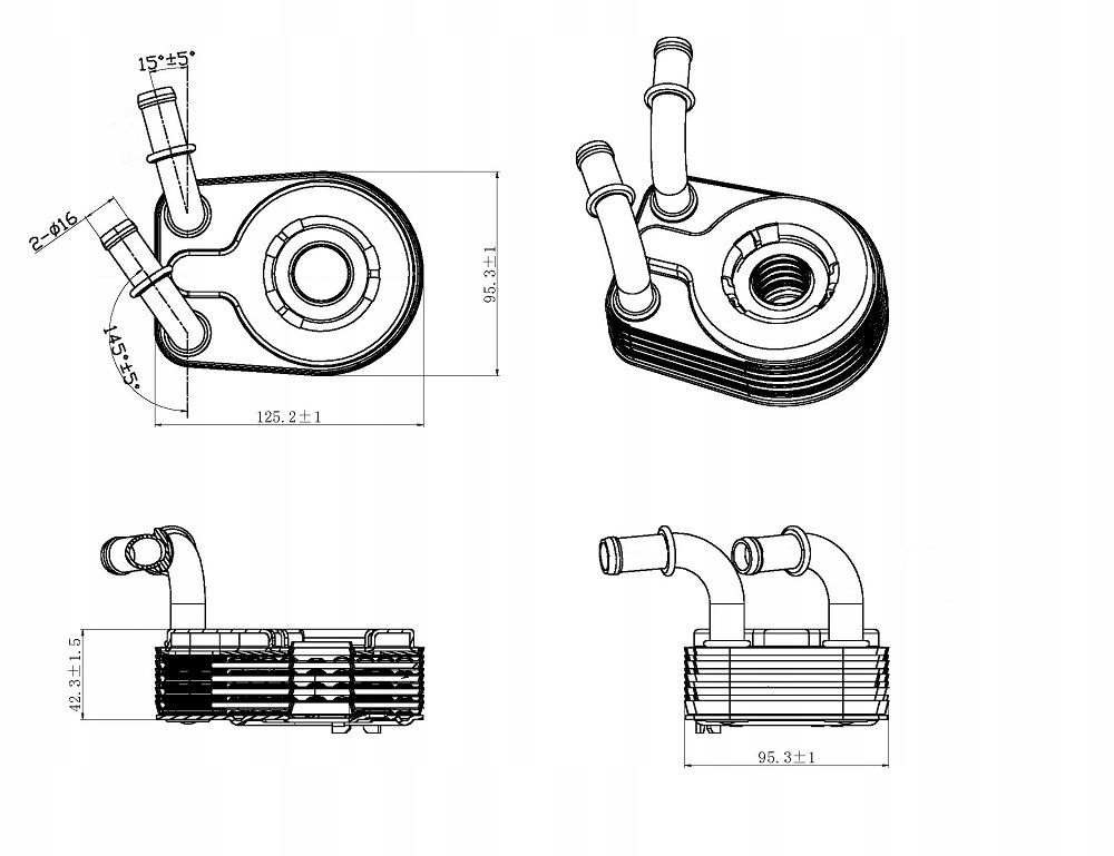 фото №9, Радіатор оливи fiat bravo ii 1.9jtd nrf 31321 радіатор оливи, олія