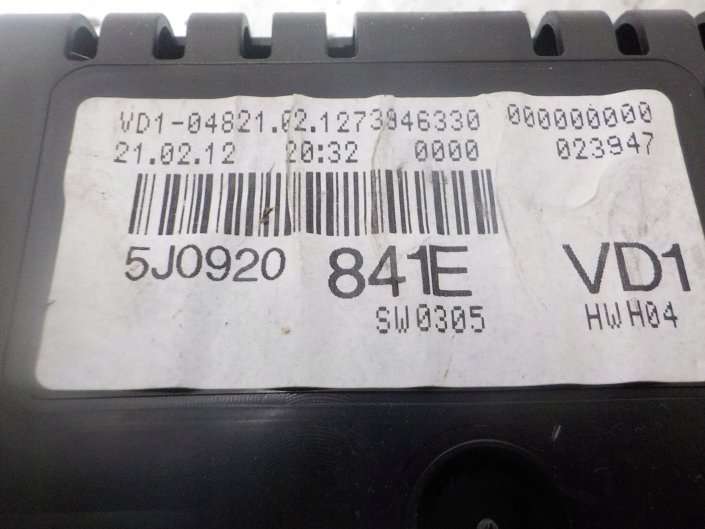фото №9, Skoda roomster 2012r. 1.4b счетчик приборы 5j0920841e