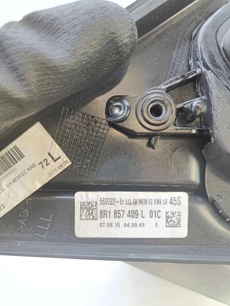 фото №12, Audi q5 sq5 2015 левая сторона электрический зеркало боковой дверь передних