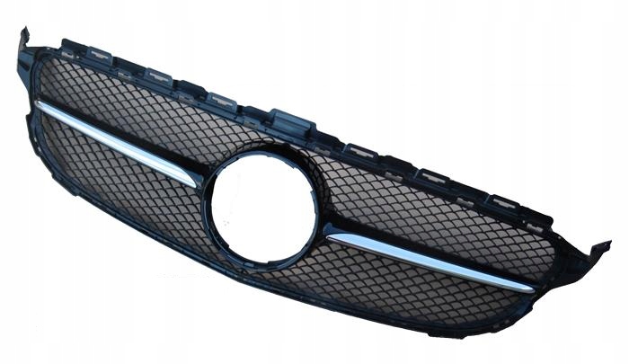 фото №1, Решітка радіатора mercedes w205 look amg c63 15- chrom/black