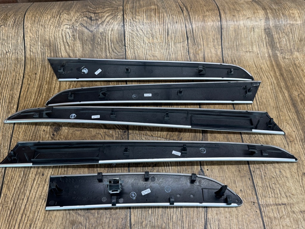 фото №8, Накладки декоративні декори панель приладів двері audi a6 c6 europa сріблястий