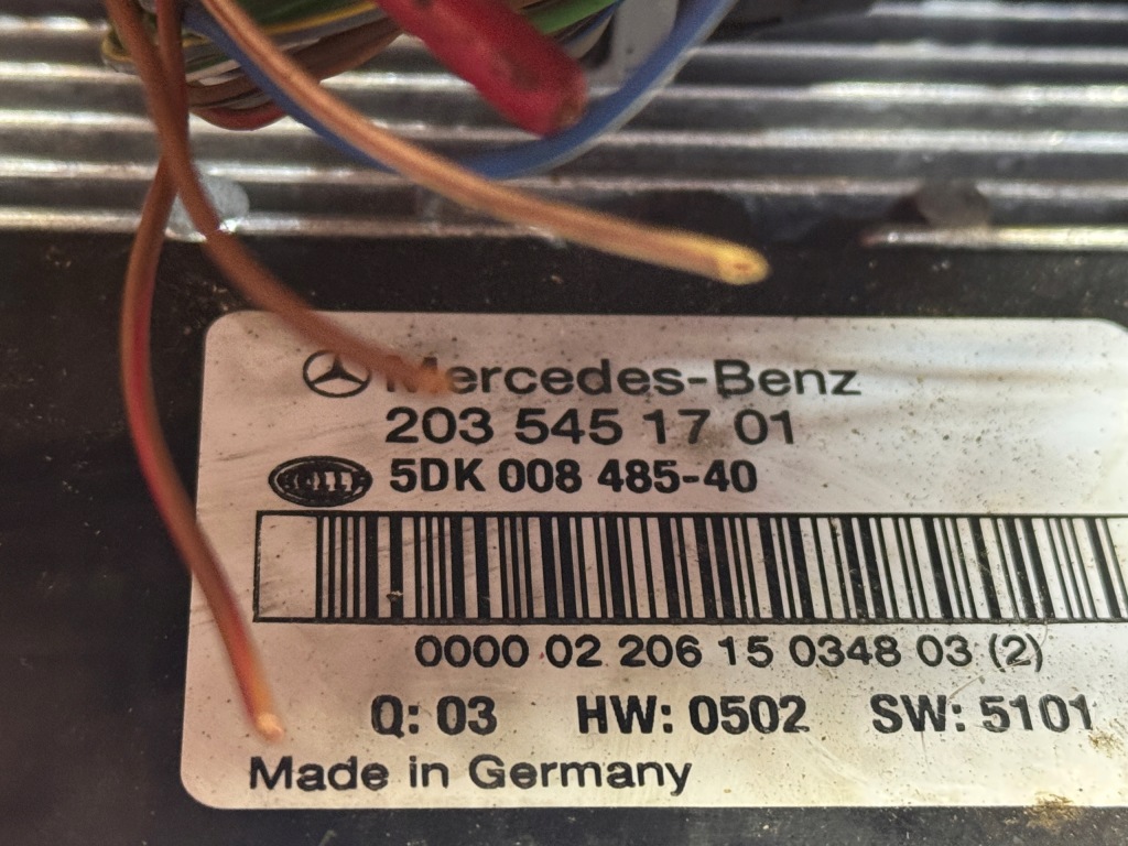фото №3, Mercedes w203 модуль sam 2035451701