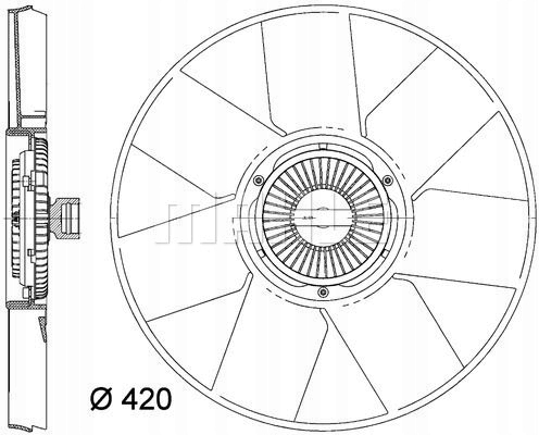 фото №9, Mahle cff 472 000p вентилятор, охолодження двигуна