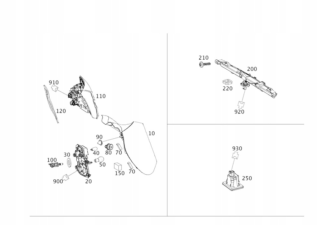фото №1, Фара задня правий лівий mercedes gla x156