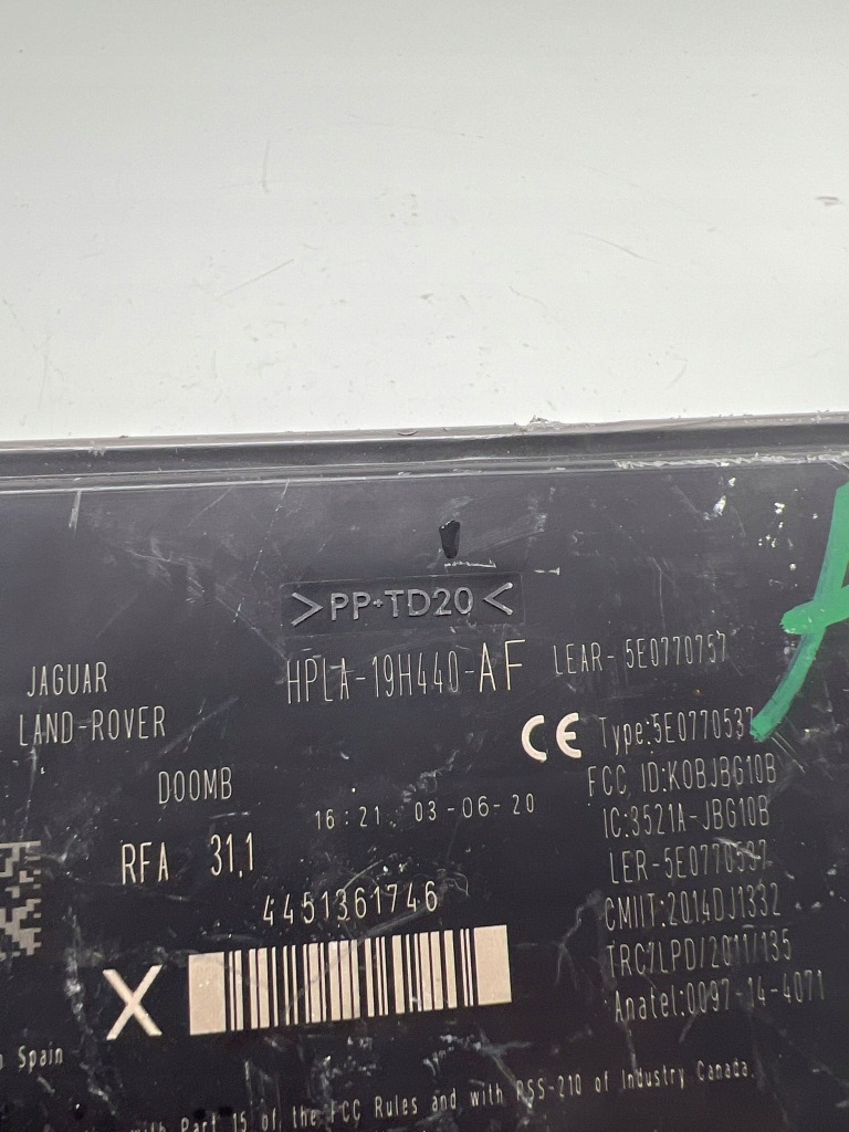 Інше блоки управління jaguar f-pace hpla19h440af Недорого