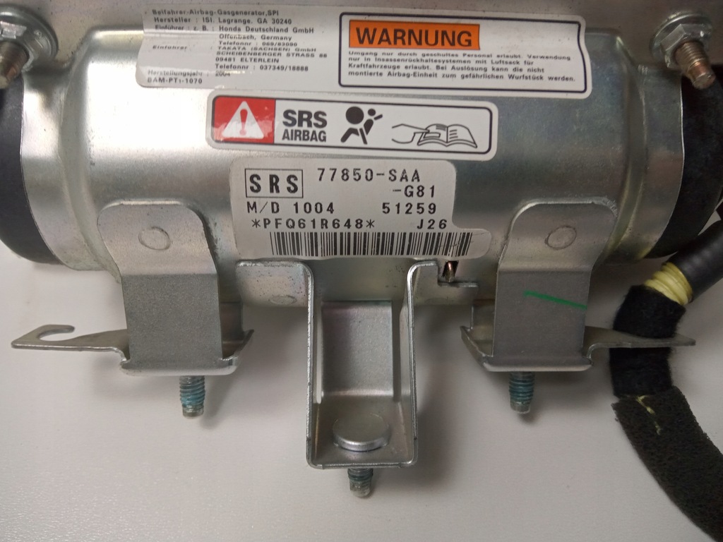 фото №10, Подушка повітряна пасажира infiniti fx35 fx45