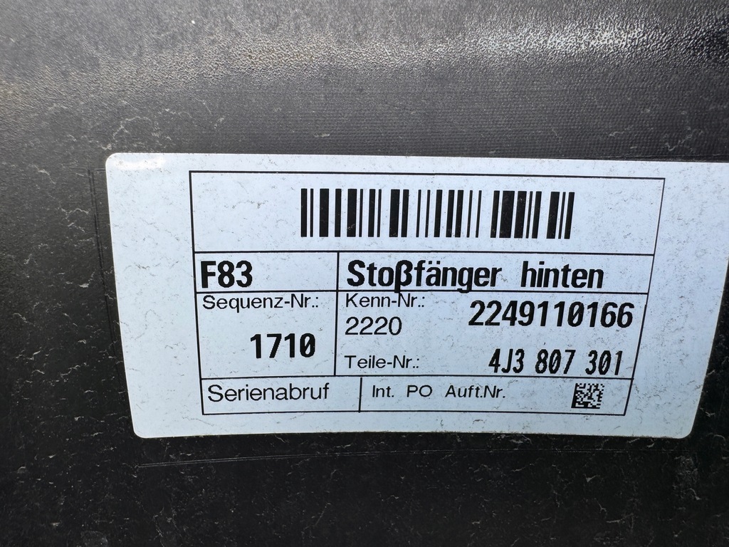 фото №12, Audi e-tron gt rs 4j3 бампер задняя org eu