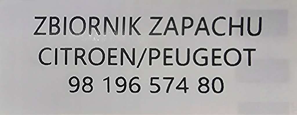 Бак запаху p 3008 ii,5008 ii Зі Шроту