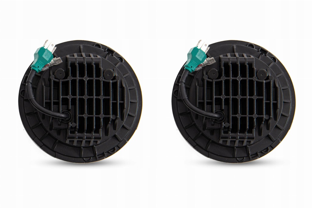 фото №14, Jeep wrangler jl 2018+ лампы передние светодиодные 7'' halo eyes