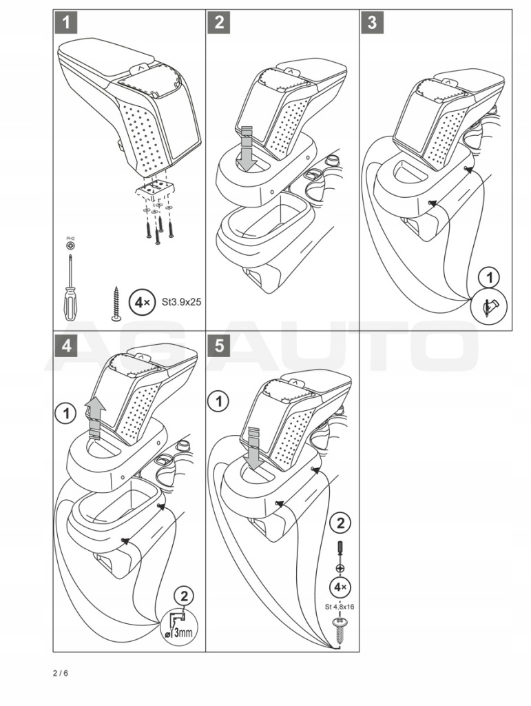 фото №7, Підлокітник з адаптер do fiat 500x, 2015- , arm2-black