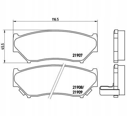 фото №1, Brembo тормозные колодки тормозные chevrolet tracker