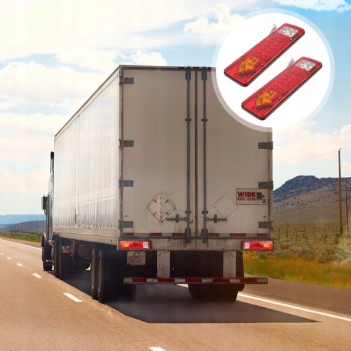 фото №9, Лампы задние led do прицепа набор лампа do przyczep naczep lawet задняя