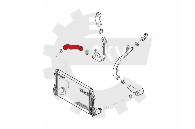 Шланг турбины audi vw 2.0 tdi 1k0145834ac Цена