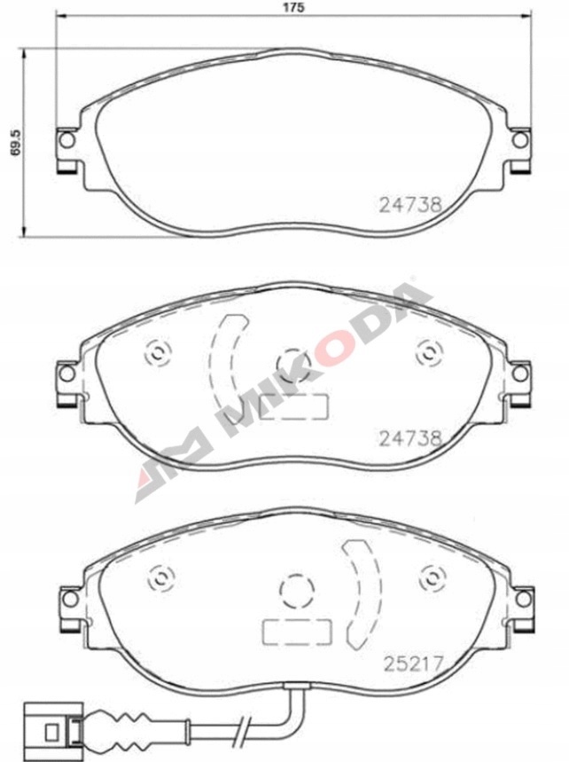 фото №12, Набір гальмівні диски гальмівні перед 340mm + гальмівні колодки audi a3 s3 [8v]