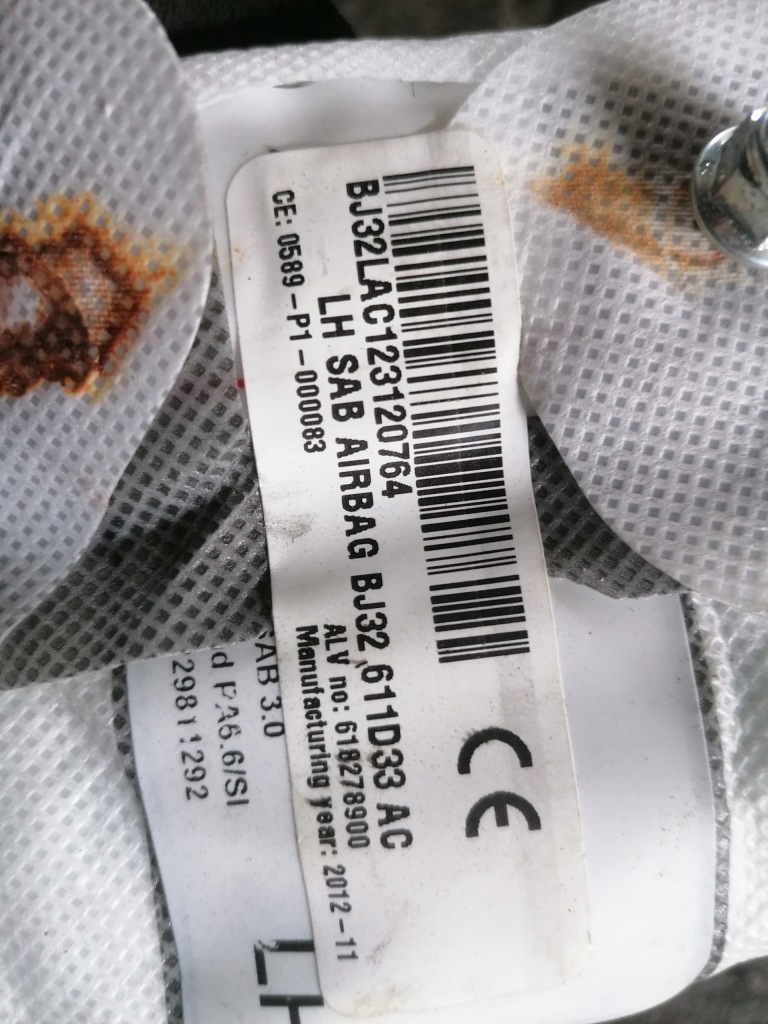 фото №3, Range rover evoque подушка сидіння ліва подушка безпеки lh