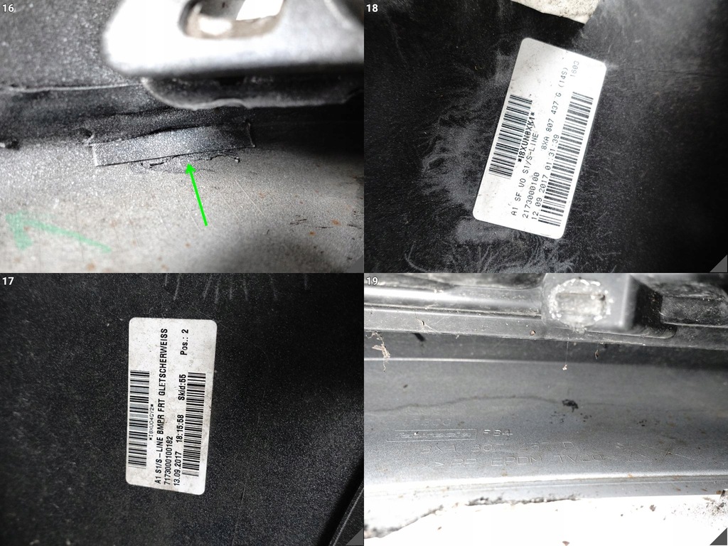 фото №14, Audi a1 s1 8x 8xa lift s-line 14-18 бампер бампер + заглушка перед