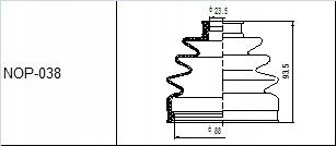 фото №1, Захист шарнір зовнішнього nissan pickup 93-