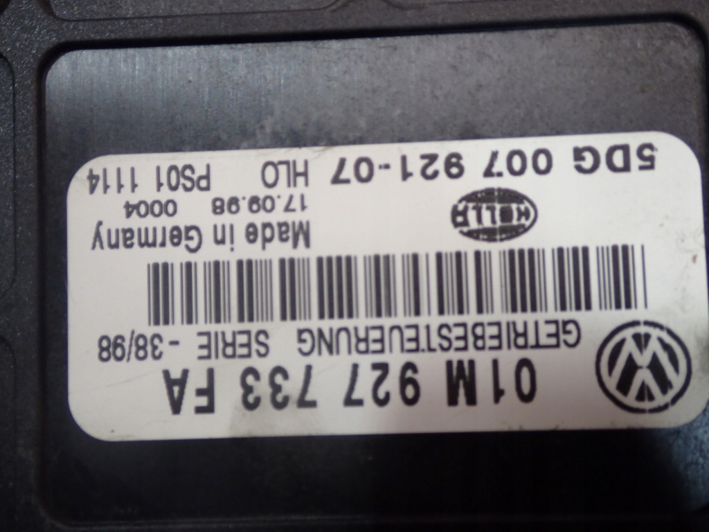 Audi a3 8l 96-00 1.9 tdi бортовой компьютер коробки передач 01m927733fa Недорого