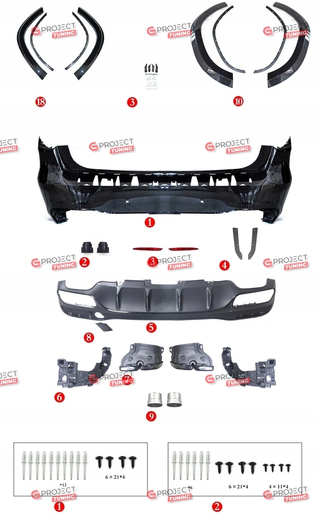 фото №4, Bodykit do mercedes gl-class x166 2016 - 2019 стиль amg 63s