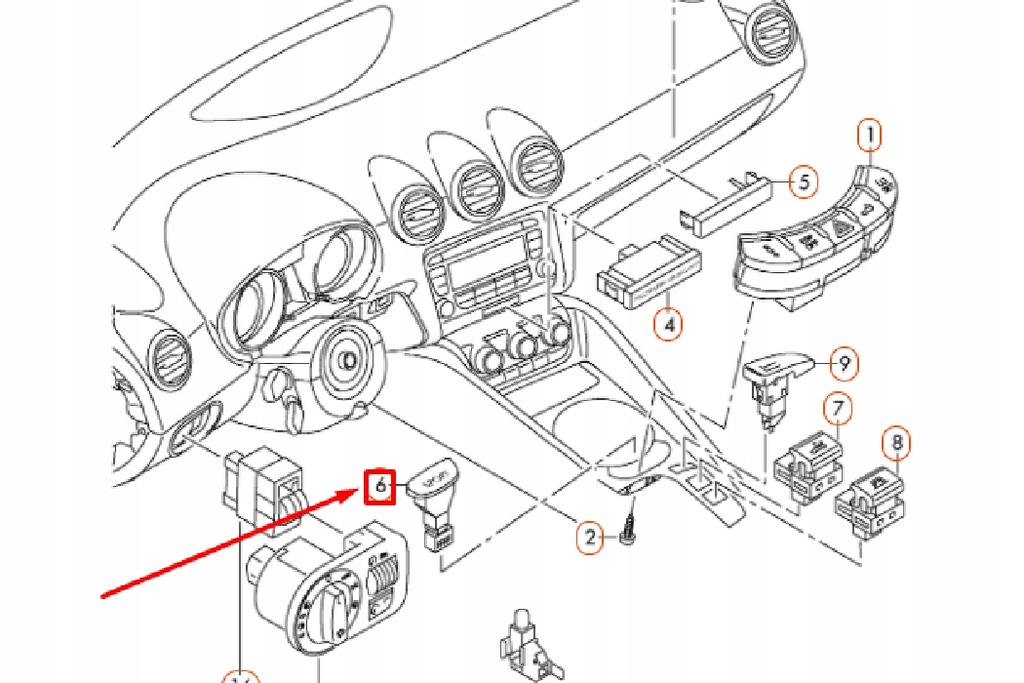 фото №8, Audi r8 42 кнопка sport новий оригінальний 420927123b5pr