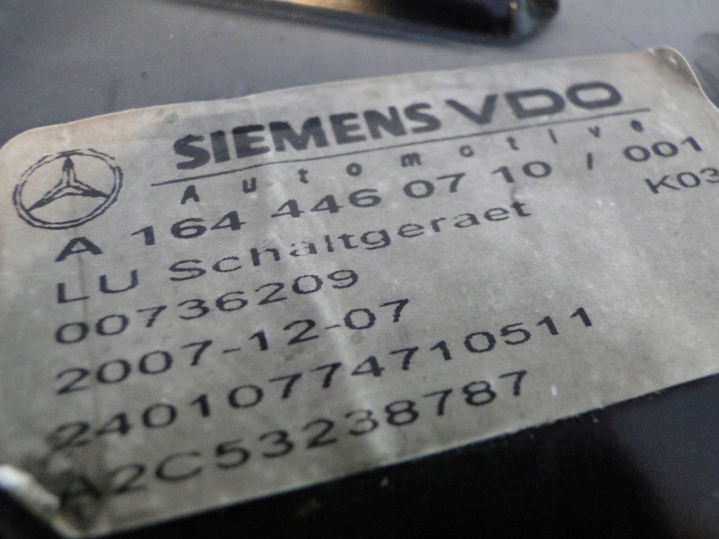 фото №6, Mercedes модуль блок керування dsm коробки автоматичної 722 r klasa w251 251