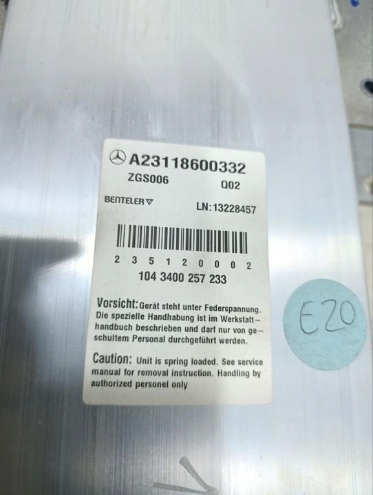 Монтаж mercedes-benz sl 2013 a23118600332 Киев