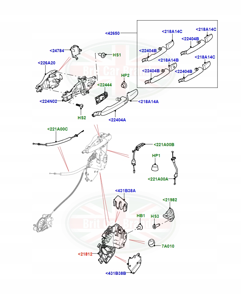 фото №2, Зачіп замка land rover discovery defender evoque velar lr070436