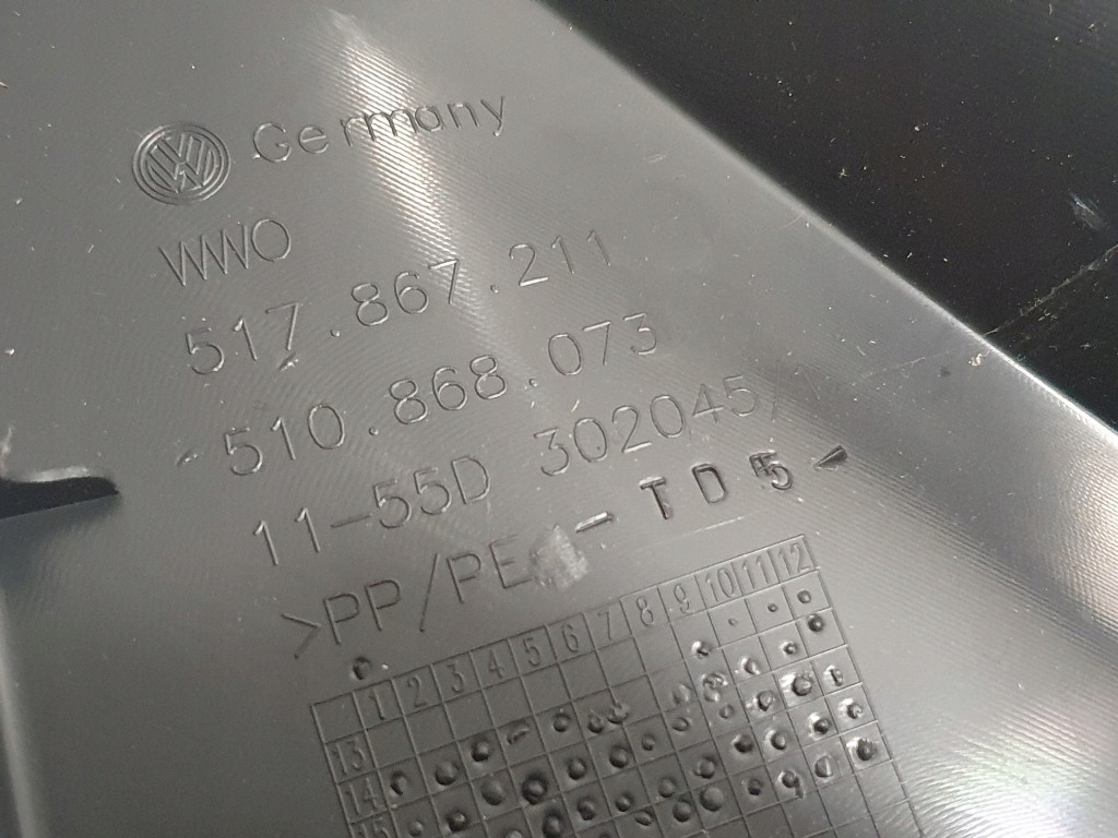 фото №10, Vw golf vii sportsvan 2018r обшивка обивка дверь левый задняя 510867211l